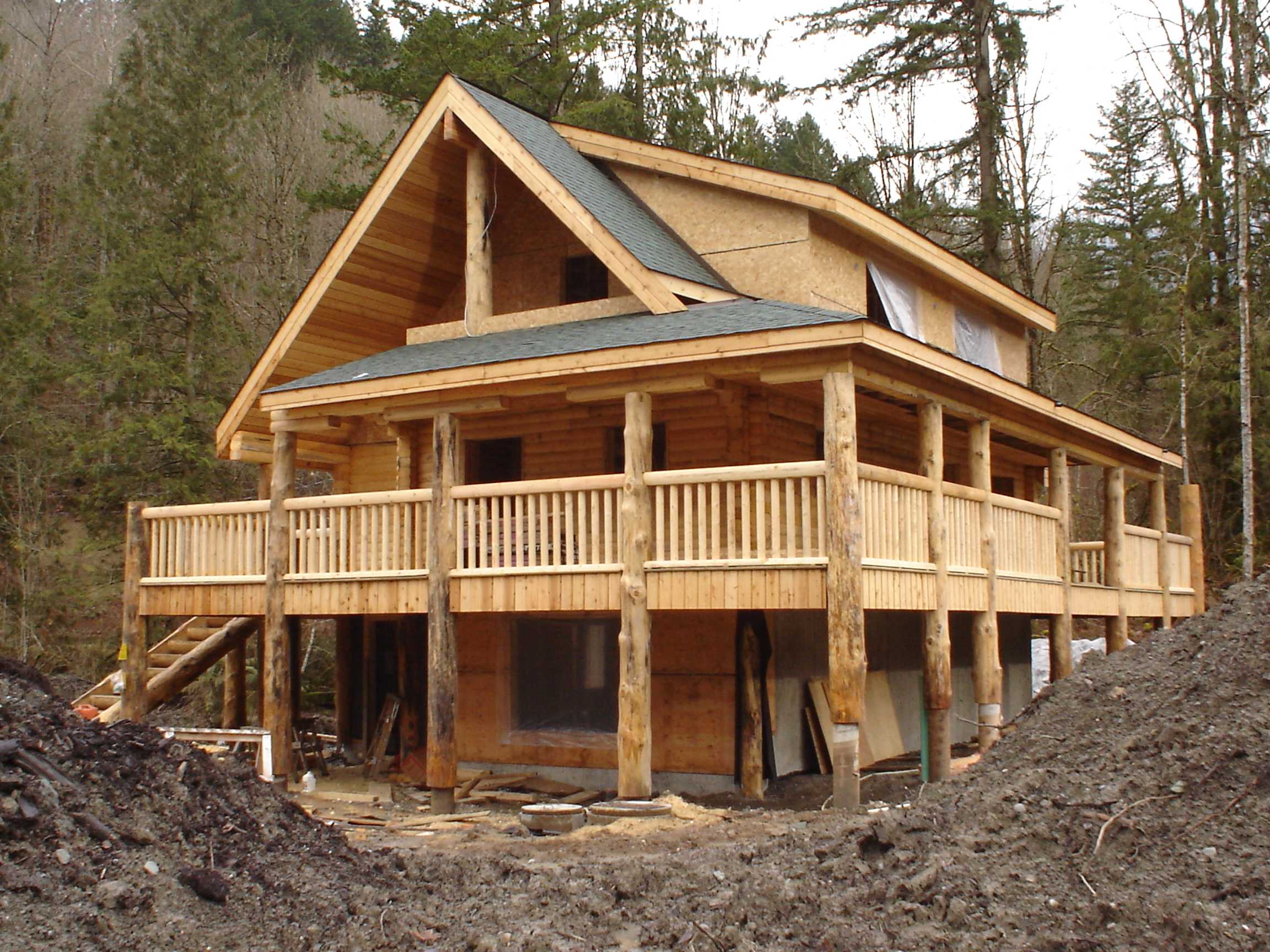 Slideshow of Machined Log Home Construction » Northern Log 
